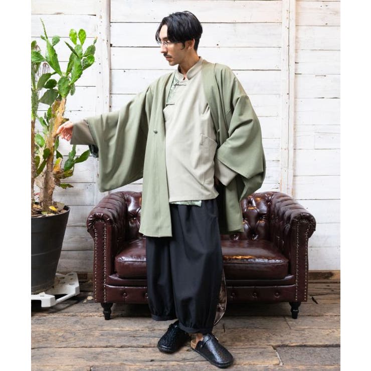 カーキ | 【チャイハネ】スラミアメンズカーディガン | アミナコレクション