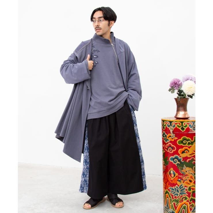 【チャイハネ】ブラーケメンズカーディガン | アミナコレクション | 詳細画像1 