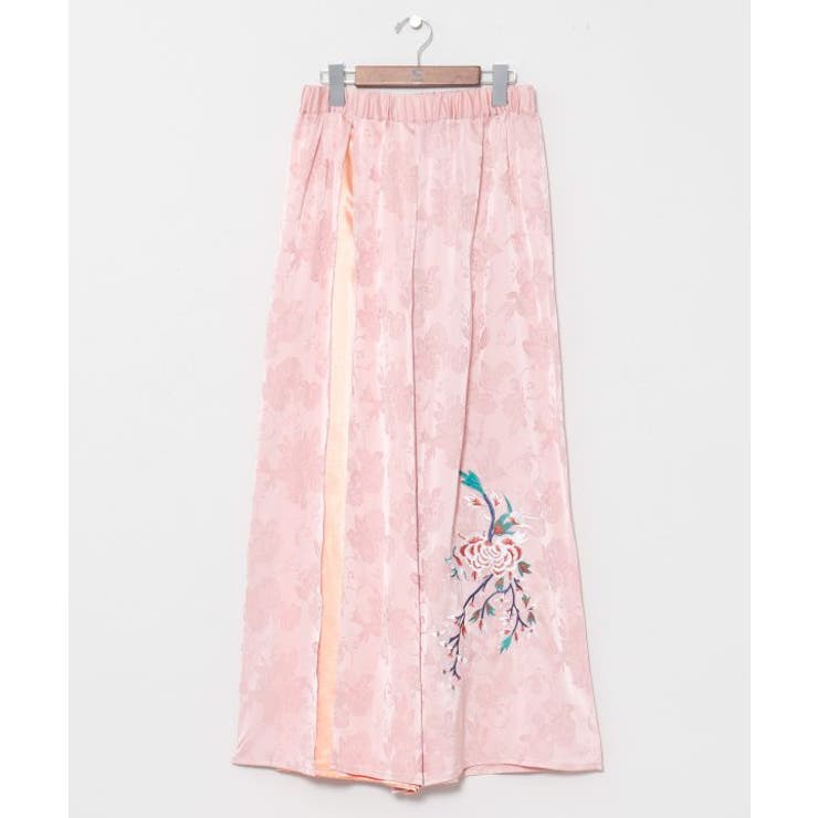 ピンク | 【チャイハネ】ネリナラ刺繍パンツ | アミナコレクション 