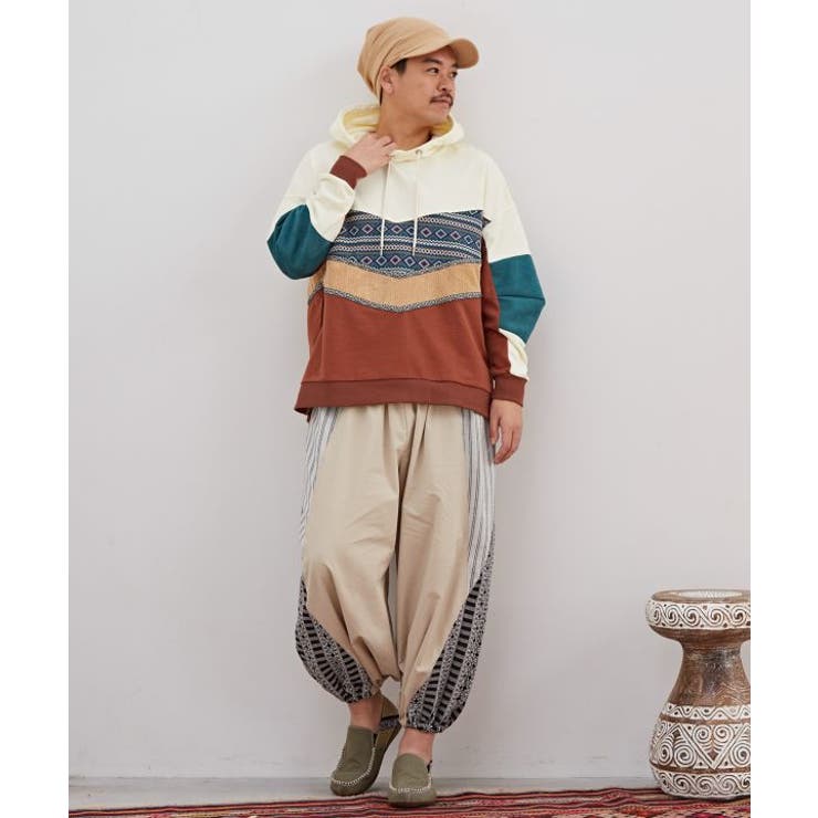 【チャイハネ】ファルパキメンズフードトップス | アミナコレクション | 詳細画像1 