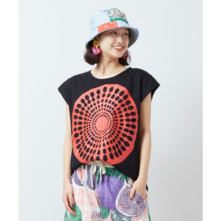 ブラック | 【チャイハネ】フマリーTシャツ | アミナコレクション 