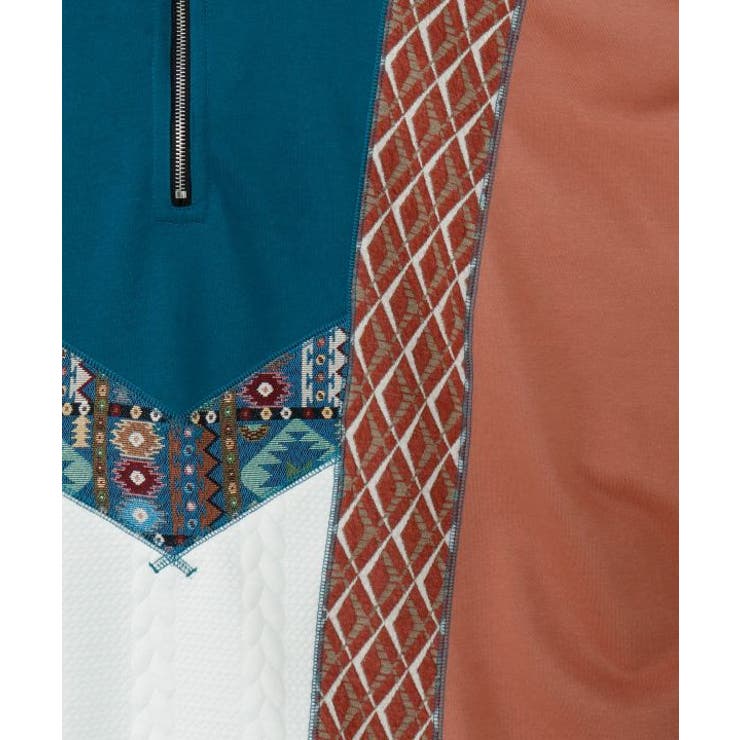 【チャイハネ】ファランナメンズハーフジップトップス | アミナコレクション  | 詳細画像16 