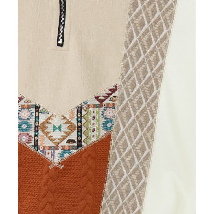 【チャイハネ】ファランナメンズハーフジップトップス | アミナコレクション  | 詳細画像17 