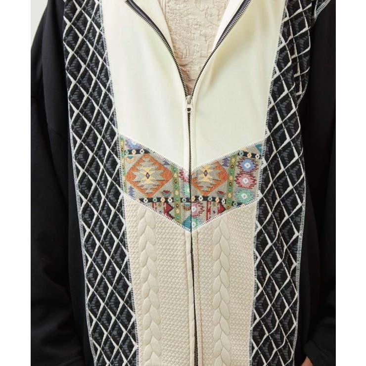 【チャイハネ】ファランナメンズジップアップカーディガン | アミナコレクション  | 詳細画像10 