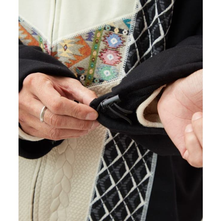 【チャイハネ】ファランナメンズジップアップカーディガン | アミナコレクション  | 詳細画像14 