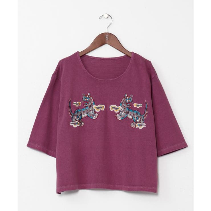 【チャイハネ】ラオリャン刺繍Tシャツ | アミナコレクション  | 詳細画像1 