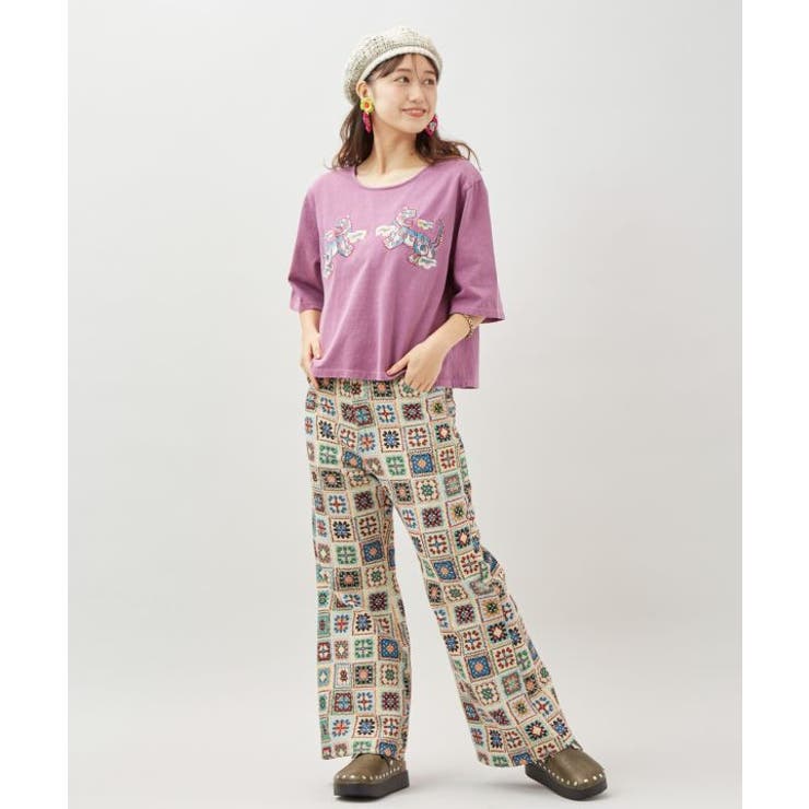 【チャイハネ】ラオリャン刺繍Tシャツ | アミナコレクション  | 詳細画像2 