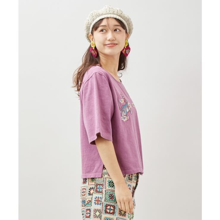 【チャイハネ】ラオリャン刺繍Tシャツ | アミナコレクション  | 詳細画像3 