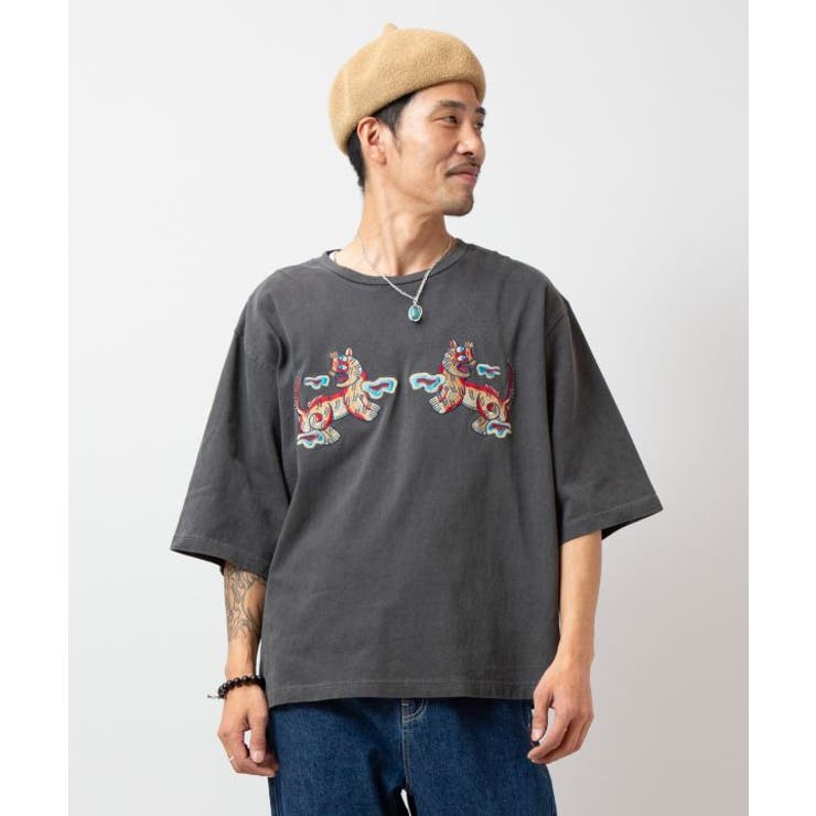 【チャイハネ】ラオリャンメンズTシャツ | アミナコレクション  | 詳細画像3 