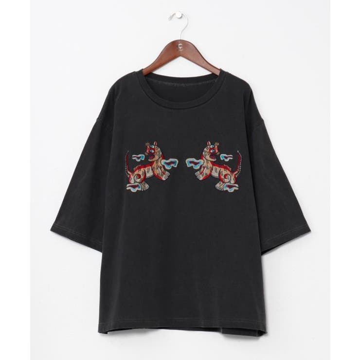 ブラック | 【チャイハネ】ラオリャンメンズTシャツ | アミナコレクション 