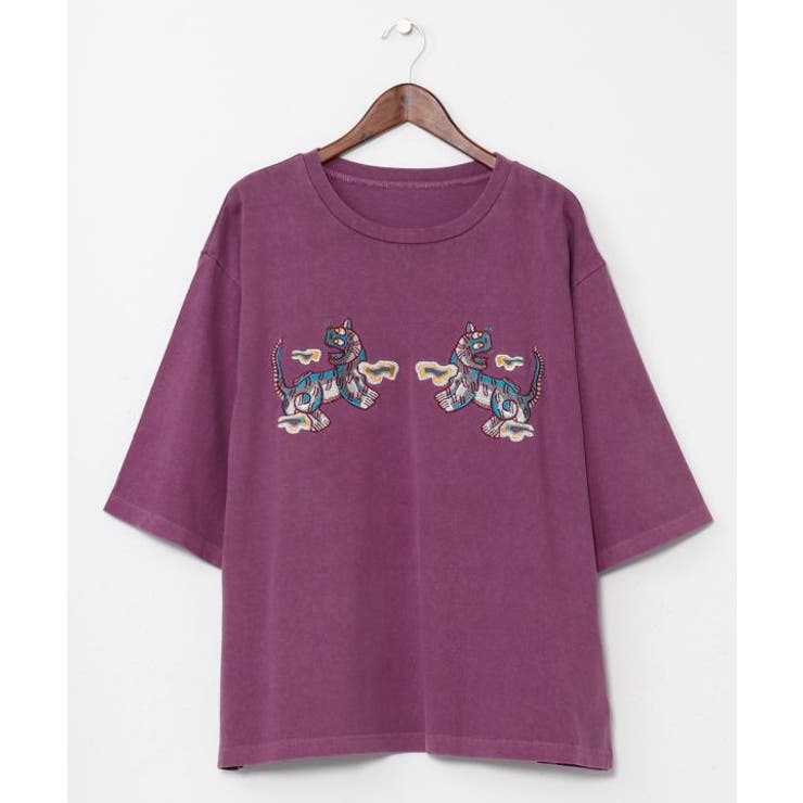 パープル | 【チャイハネ】ラオリャンメンズTシャツ | アミナコレクション 