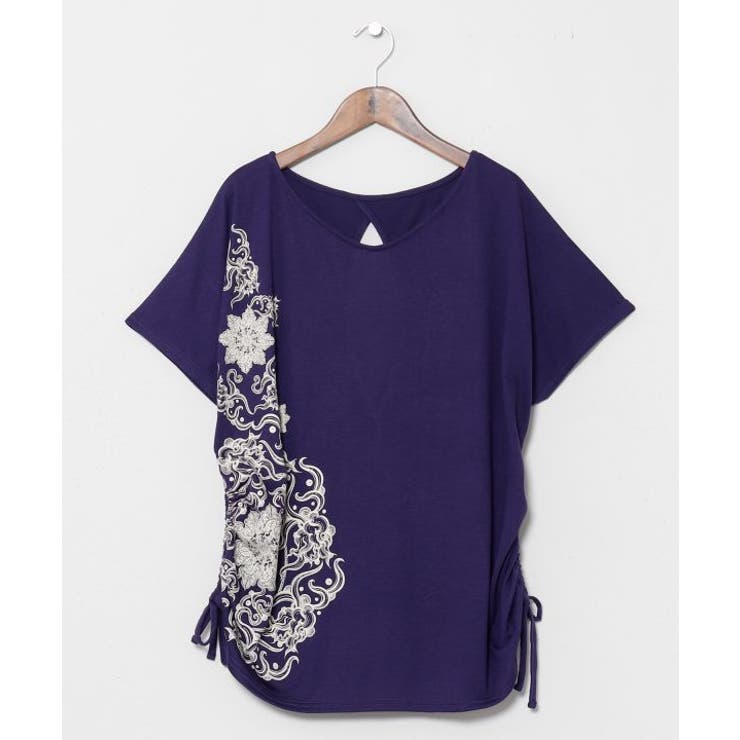 パープル | 【チャイハネ】ガディアＴシャツ【Amina×VORRUK】 | アミナコレクション 
