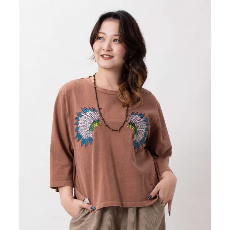 ブラウン | 【チャイハネ】ピグネイＴシャツ | アミナコレクション 