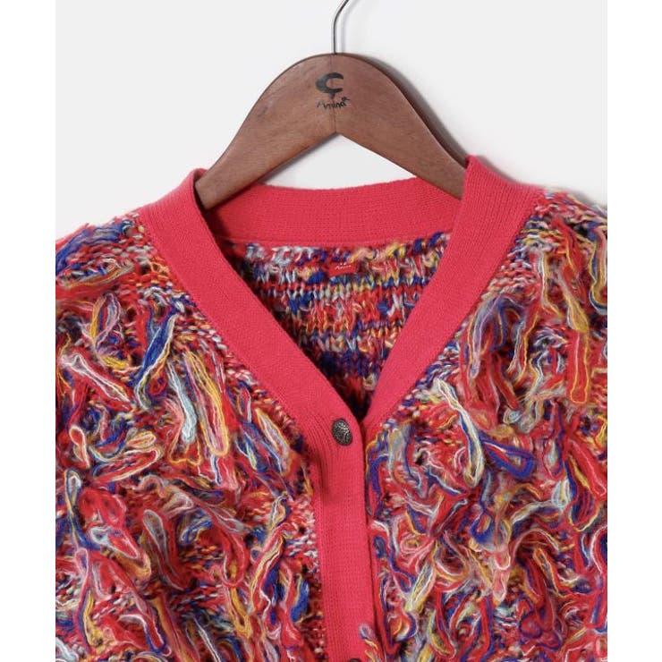 【チャイハネ】カラフルループニットカーディガン | アミナコレクション  | 詳細画像7 