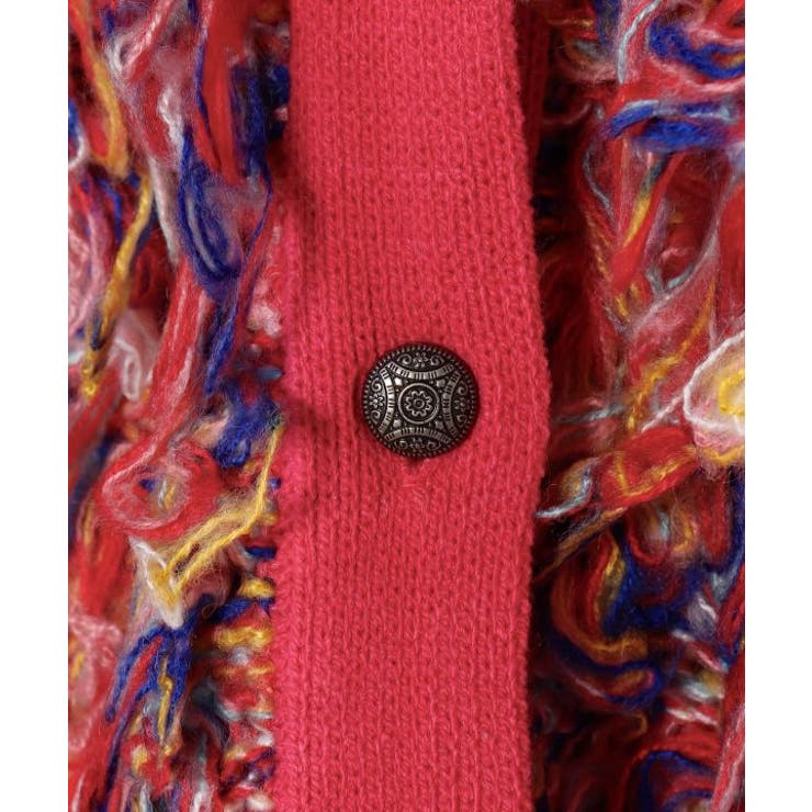 【チャイハネ】カラフルループニットカーディガン | アミナコレクション  | 詳細画像9 