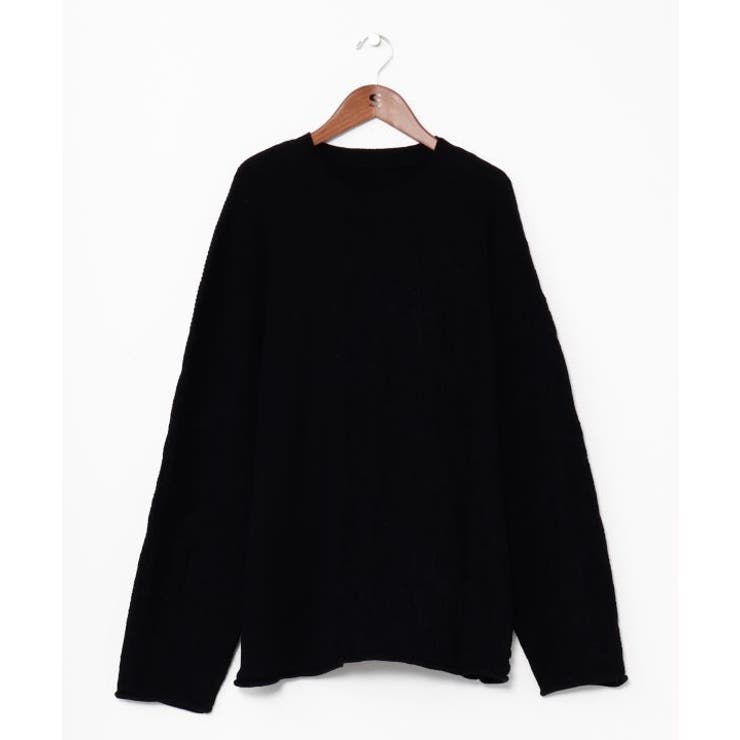 ブラック | 【チャイハネ】ペイズリーコットンニットメンズトップス | アミナコレクション 