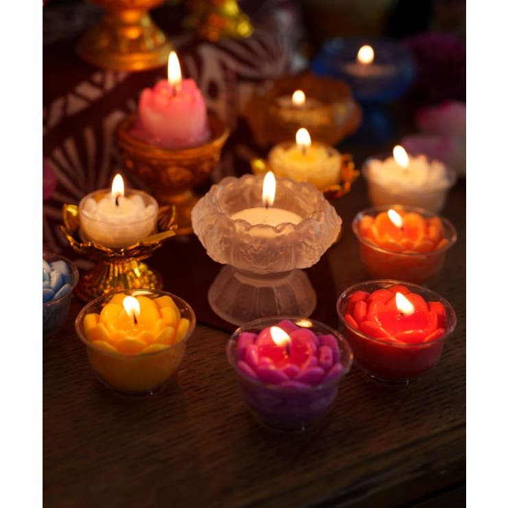 【チャイハネ】ロータスキャンドル | アミナコレクション  | 詳細画像1 