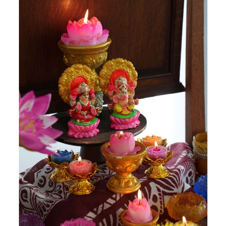 【チャイハネ】ロータスカップキャンドル | アミナコレクション  | 詳細画像1 