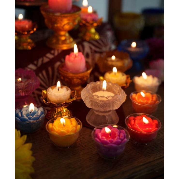 【チャイハネ】ロータスカップキャンドル | アミナコレクション  | 詳細画像2 