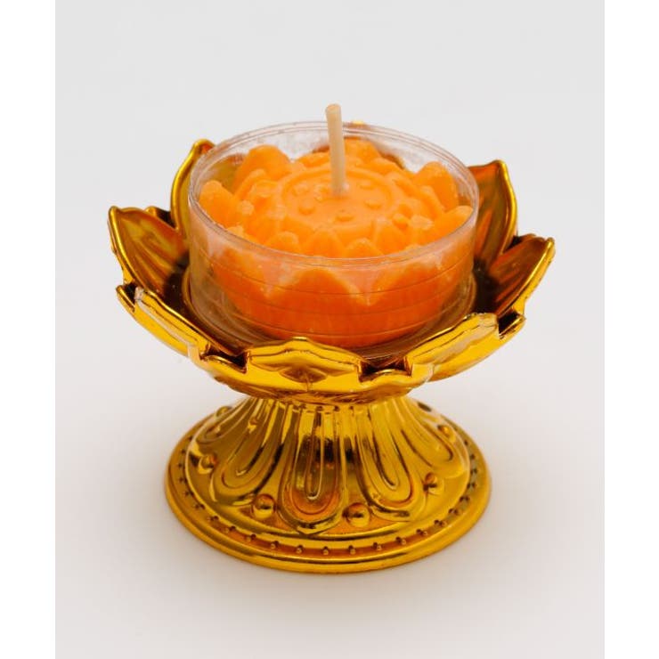 オレンジ | 【チャイハネ】ロータスカップキャンドル | アミナコレクション 