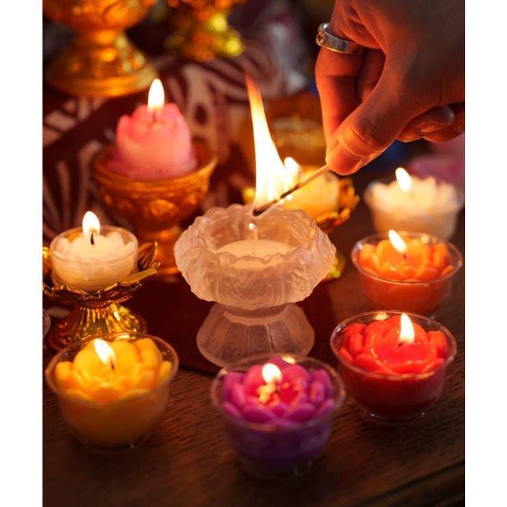 【チャイハネ】ロータスガラススタンド | アミナコレクション  | 詳細画像1 