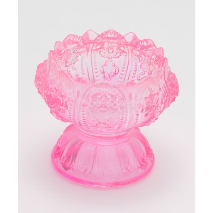ピンク | 【チャイハネ】ロータスガラススタンド | アミナコレクション 