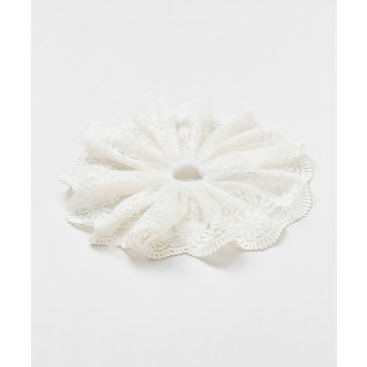 オフホワイト | 【チャイハネ】スカシステッチシュシュ | アミナコレクション 