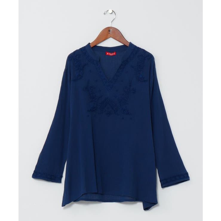 ネイビー | 【チャイハネ】カズノウＴＯＰ－Ｌ | アミナコレクション 
