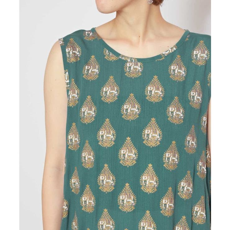 【チャイハネ】ヨウエンノースリーブワンピース | アミナコレクション  | 詳細画像8 