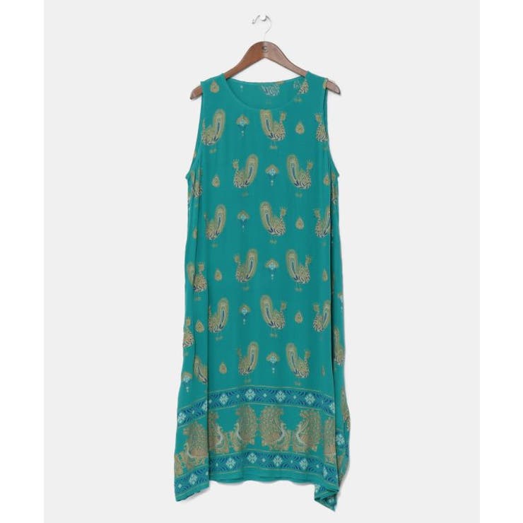 グリーン | 【チャイハネ】ヨウエンノースリーブワンピース | アミナコレクション 