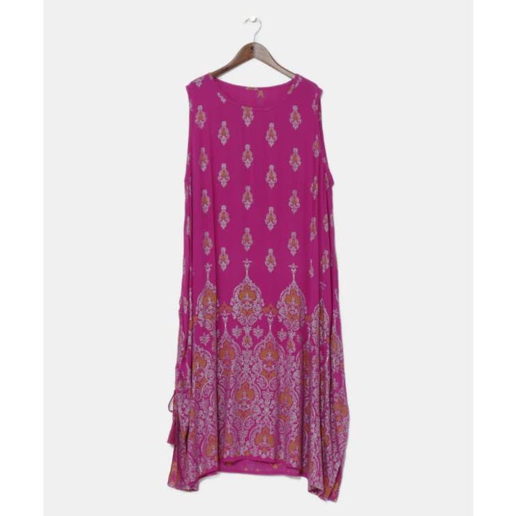 ピンク | 【チャイハネ】ヨウエンノースリーブワンピース | アミナコレクション 