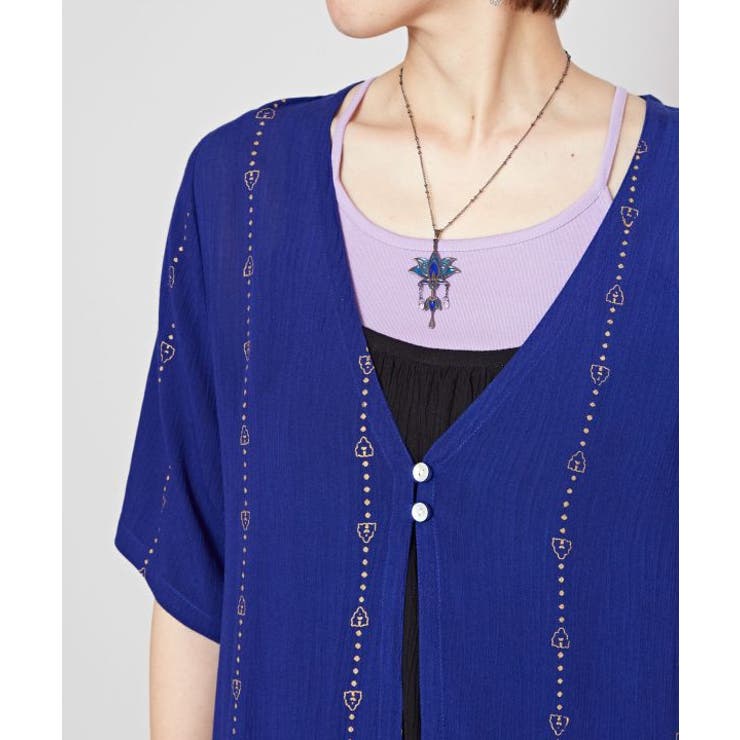 【チャイハネ】【ＵＶカット加工】ヨウエンロングカーディガン | アミナコレクション  | 詳細画像10 