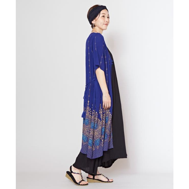 【チャイハネ】【ＵＶカット加工】ヨウエンロングカーディガン | アミナコレクション  | 詳細画像7 