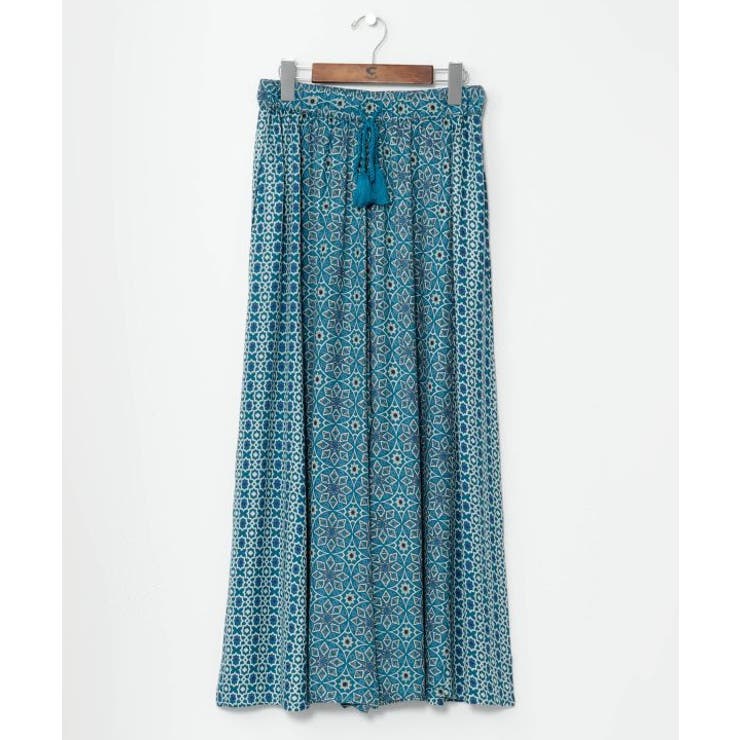ブルー | 【チャイハネ】アラセアワイドパンツ | アミナコレクション 