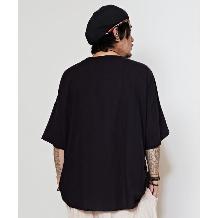 【チャイハネ】ラフィキメンズトップス | アミナコレクション | 詳細画像4 