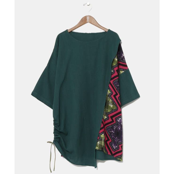 グリーン | 【チャイハネ】ラフィキメンズトップス | アミナコレクション