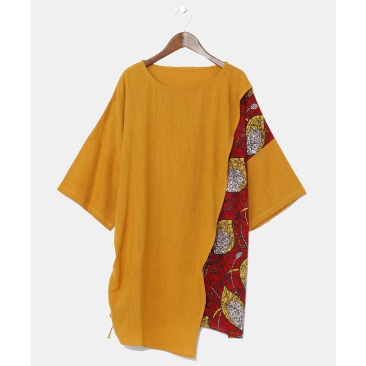 マスタード | 【チャイハネ】ラフィキメンズトップス | アミナコレクション