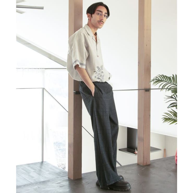 【チャイハネ】ジースメンズ開襟シャツ | アミナコレクション  | 詳細画像1 