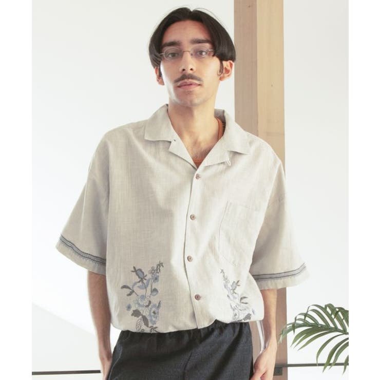 【チャイハネ】ジースメンズ開襟シャツ | アミナコレクション  | 詳細画像2 