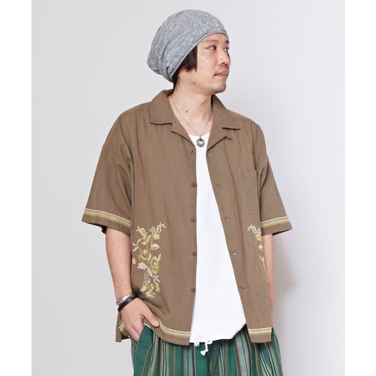 【チャイハネ】ジースメンズ開襟シャツ | アミナコレクション  | 詳細画像4 