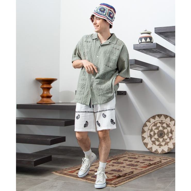 【チャイハネ】ラジペメンズハーフパンツ | アミナコレクション  | 詳細画像1 