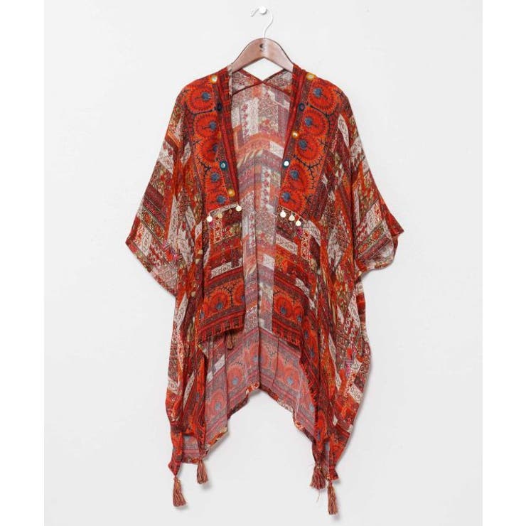 レッド系その他 | 【チャイハネ】【UVカット加工】フォーインカーディガン | アミナコレクション 