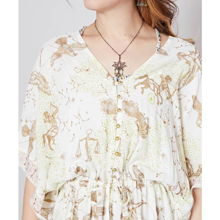 【チャイハネ】サマトVネックワンピース | アミナコレクション  | 詳細画像6 