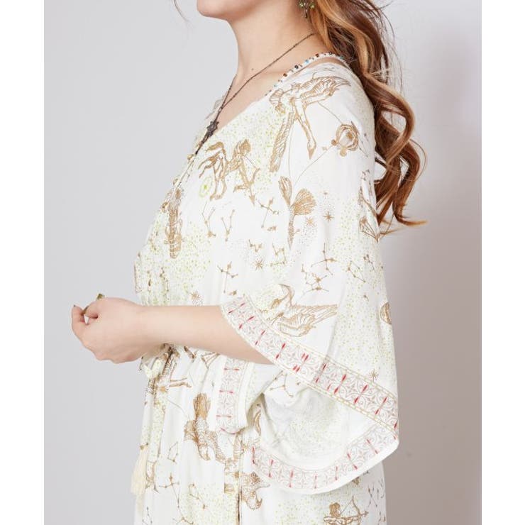 【チャイハネ】サマトVネックワンピース | アミナコレクション  | 詳細画像7 