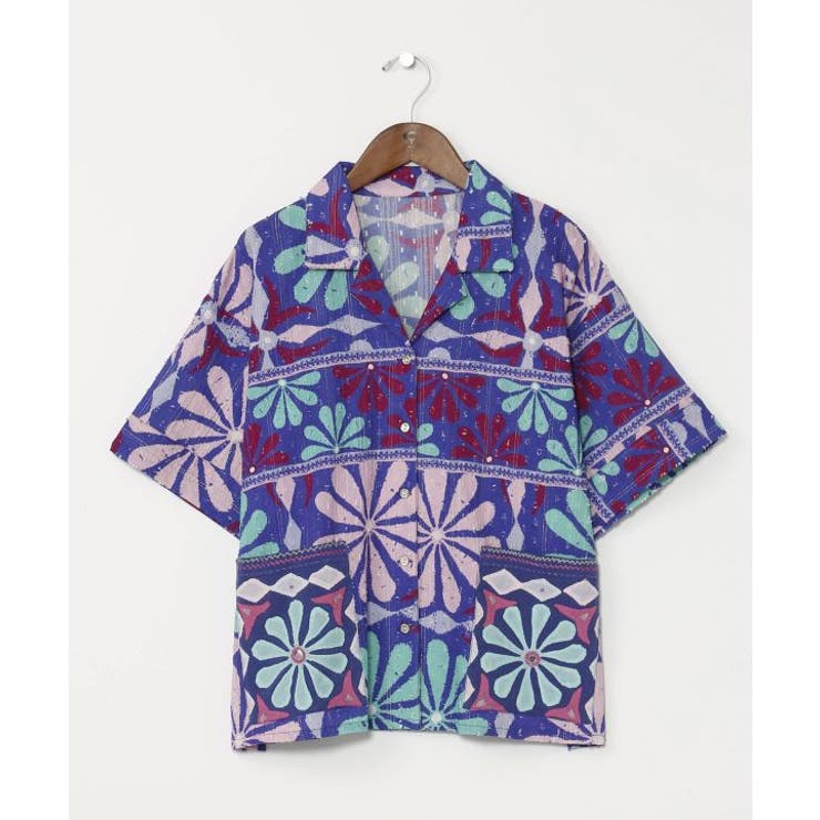 ブルー | 【チャイハネ】カッチナシャツ | アミナコレクション 