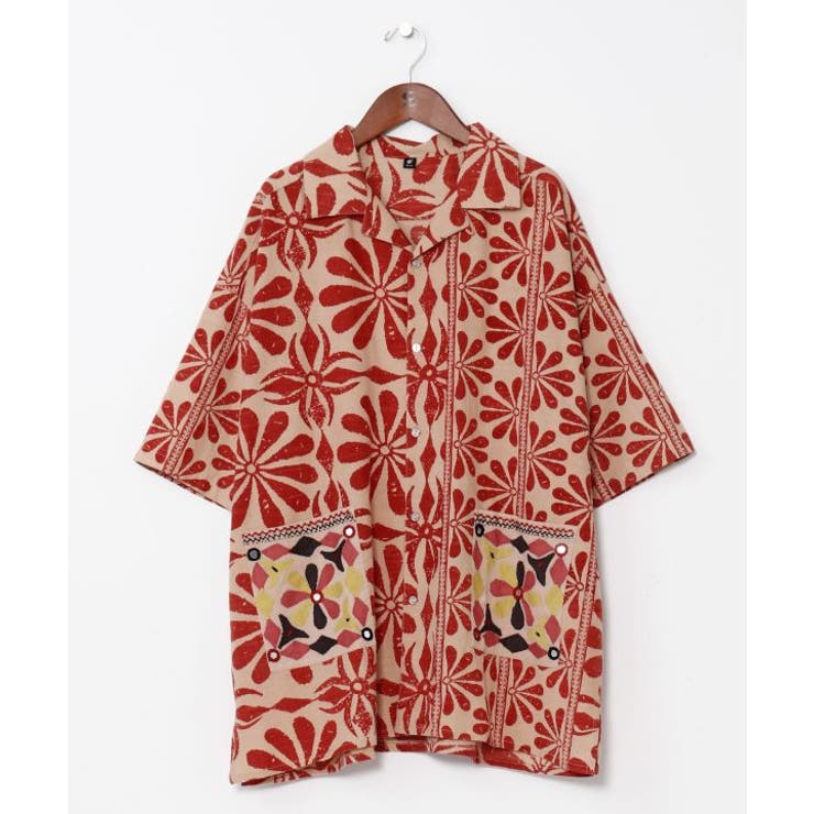 ベージュ | 【チャイハネ】カッチナメンズシャツ | アミナコレクション