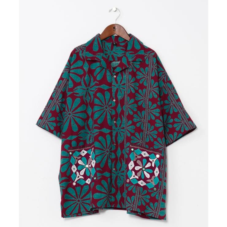 パープル | 【チャイハネ】カッチナメンズシャツ | アミナコレクション