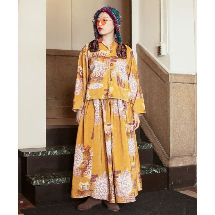 【チャイハネ】レトパケコーデュロイシャツ | アミナコレクション  | 詳細画像1 