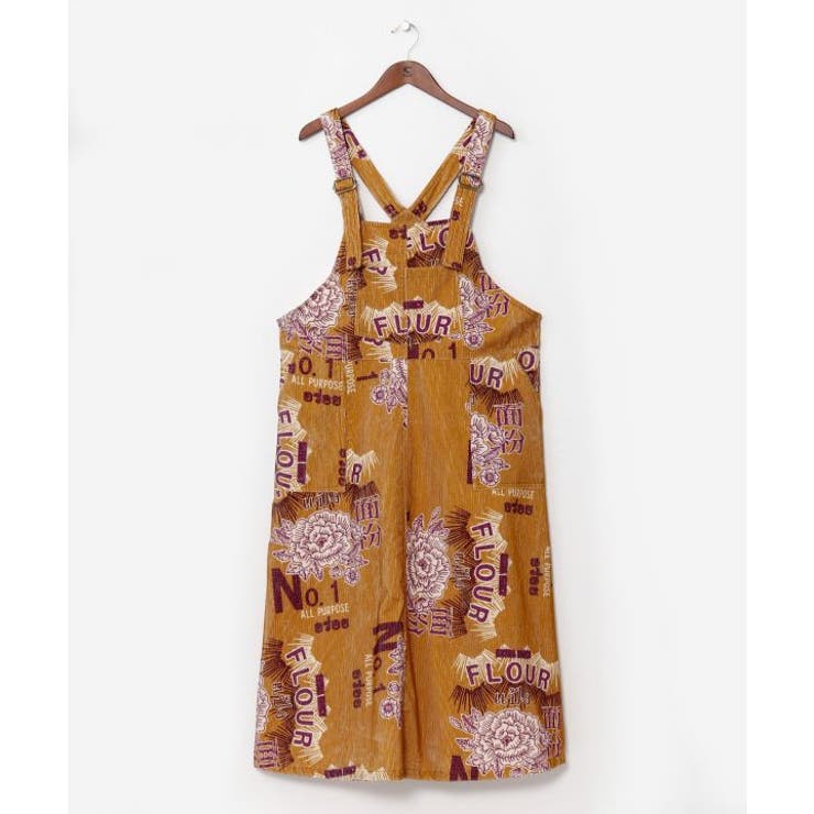 イエロー | 【チャイハネ】レトパケコーデュロイサロペットスカート | アミナコレクション 