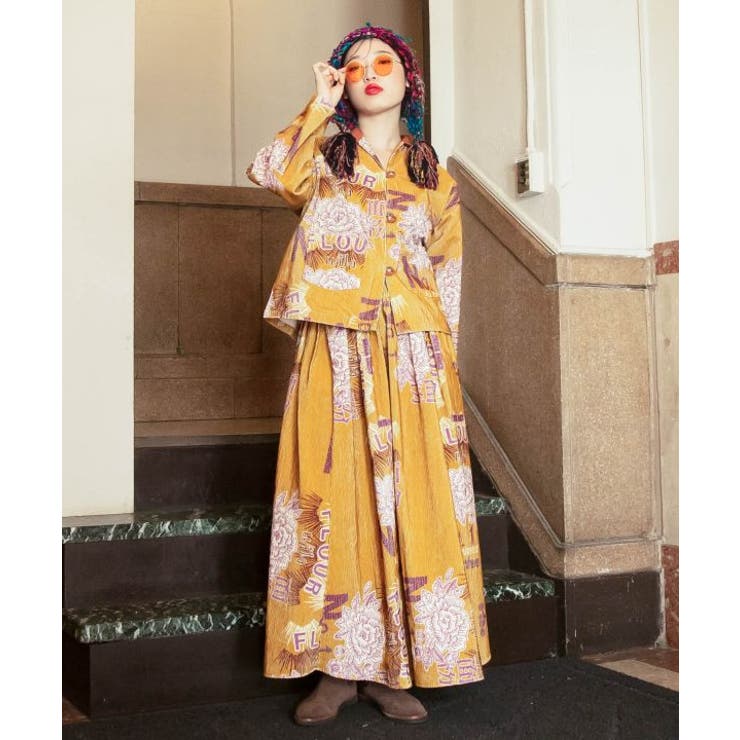 【チャイハネ】レトパケコーデュロイスカート | アミナコレクション  | 詳細画像1 